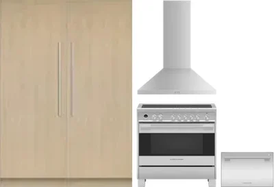 5 Piece Package Includes Refrigerator, Freezer, Range, Hood And Dishwasher